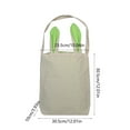 thumbnail image 4 of Cheapark Spacious Durable Gift Easter Rabbits Tassel Bag Egg Storage Tote Decorative Organizer for Holiday Home Party Decor, 4 of 6