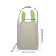 thumbnail image 3 of Bolsa de lona con diseño de conejos de Pascua | Organizador para guardar huevos | Tela a cuadros suave y duradera | Ligera y reutilizable | Blanco, rosa, verde y azul | 30 x 30 cm | Alternativa a, 3 of 6
