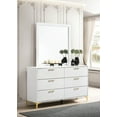 thumbnail image 2 of Kendall 6-drawer Dresser with Mirror White, 2 of 10