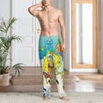 thumbnail image 2 of Gaeub SpongeBob SquarePants Print Mens Pajama Pants,Lounge Pants With Pockets And Drawstring-Medium, 2 of 6