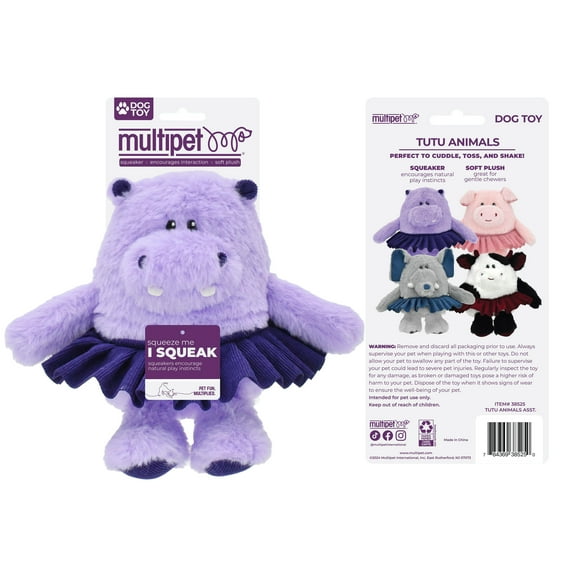Multipet Tutu Animals, Assorted