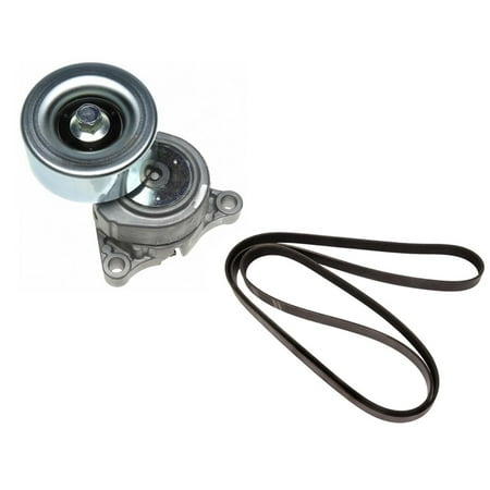 Belt Tensioner & Engine Belt Fits For 2008-2009 Subaru Legacy H6 3.0L