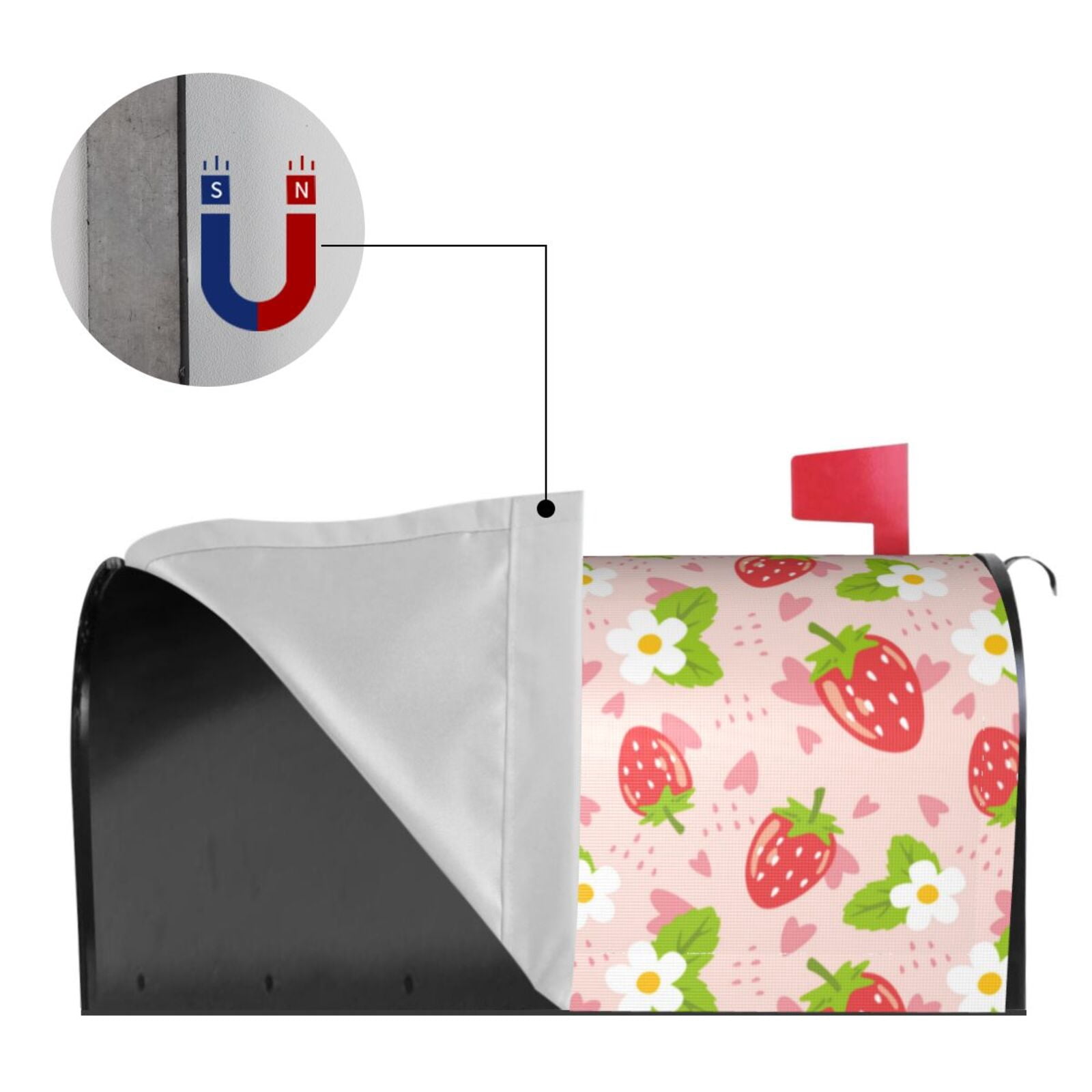 Kdxio Magnetic Mailbox Cover 21x18 in Mailbox Cover Outdoor Decoration Holiday Mailbox Covers for Home Garden Yard-21x18 in