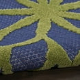 thumbnail image 6 of 5' X 7' Blue And Orange Floral Power Loom Area Rug, 6 of 10