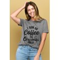thumbnail image 2 of I Run On Coffee And Christmas Cheer Women's Fashion Relaxed T-Shirt Tee Heather Gray Small, 2 of 3