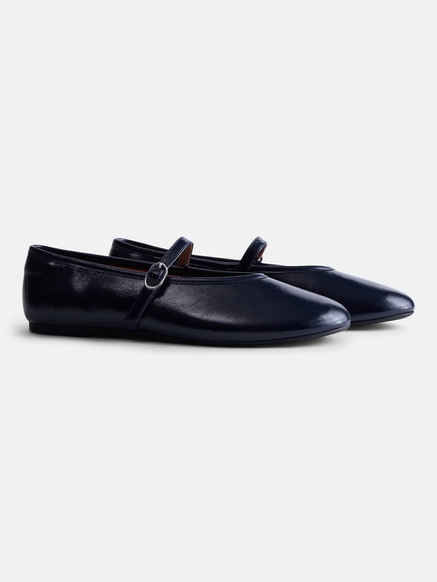 No Boundaries Women's Crinkle Mary Jane Flats