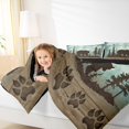 thumbnail image 4 of Erosebridal Bear Print Bedding Sets King with Comforter, Lodge Cabin Bedding King Comforter Set, Wildlife Animal Reversible Duvet Insert, Ultra Soft Bedroom Decoration, 3-Piece, 4 of 7