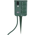 Holiday Time Outdoor 6Outlet Power Stake with Timer, Waterproof