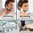 thumbnail image 4 of Fixdono Electric Razor for Men, 4 in 1 Electric Shaver Painless, Wet & Dry, Waterproof Rechargeable, Black, 4 of 8