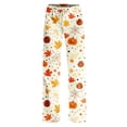 thumbnail image 4 of Trgacdwlo Cat Pumpkin Print Womens Pajama Pants Fall Womens Halloween Pj Pants Ghost Graphic Spooky Elastic Waist Womens Sleep Pants, 4 of 9