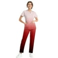 thumbnail image 2 of GXIPO Scrubs for Women Regular and Petite Sizes Nurse Uniform Stretchy Classic V-Neck & Yoga Pants Workwear, 2 of 6