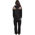 thumbnail image 2 of Women's Printed Fleece Onesie Pajama – Hooded Zip-Up One-Piece Sleepwear, Non-Footed Loungewear Jumpsuit, 2 of 2