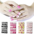 thumbnail image 4 of Seitruly 1 Juego de uñas para niños, de longitud media, prensa en los dedos del pie, envolturas de palo, calcomanías de arte, suministros de salón Type3 NO3 Seitruly CE011887-17, 4 of 6