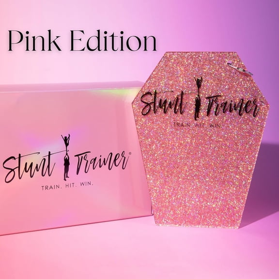 Pink  – Cheerleading Flyer Balance Board for Stunt Practice |   Improve Core Strength, Stability & Body Control |   Compact Training Tool for Flyers of All Levels