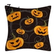 thumbnail image 1 of Funda de cojín de calabaza para decoración de Halloween, 33 estilos, 16/18/20/24 pulgadas, suministros de feliz fiesta de Halloween, almohadas fantasma de murciélago Araña, 2023, 1 of 4