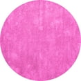 thumbnail image 1 of Ahgly Company Indoor Round Abstract Pink Contemporary Area Rugs, 5' Round, 1 of 4