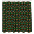 thumbnail image 3 of Ambesonne Afghan Shower Curtain, Colorful Rhombus Folk Shapes, 69"Wx70"L, Multicolor, 3 of 3
