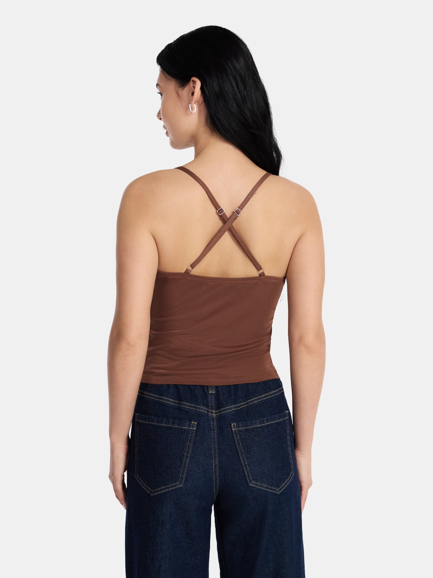 Madden NYC Rhinestone Cami, Womens