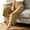 Coffee, variant on Womens High-Waist Wide-Leg Capri Pants with Smocked-Waistband and Side-Pockets, Practical Style for daily commutes Orange M