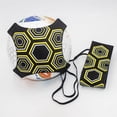 thumbnail image 1 of Bola de Fútbol Tamaño 4 Cinturón de Entrenamiento con Cordón Elástico, Bolsa de Pelota de Rebote de Voleibol de Fútbol para Destrezar Habilidades de Control de Paso, Correa de Cintura Ajustable, Bolsa, 1 of 2