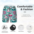 thumbnail image 3 of Balery Dogs With Swimming Bañador para hombre, shorts de playa de secado rápido con entrepierna y forro de compresión-Medium, 3 of 6