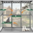 thumbnail image 4 of TIMHAKA Wooden Cat Window Box Enclosure w/ 4 Platforms for Multiple Indoor Cats, 4 of 9