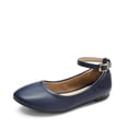 thumbnail image 1 of Bailarinas para Niñas DREAM PAIRS Azul Marino con Correa en el Tobillo Talla 11, 1 of 5