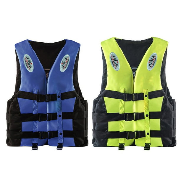 EQWLJWE 2PC Adults Life Jacket Aid Vest Kayak Ski Buoyancy Fishing