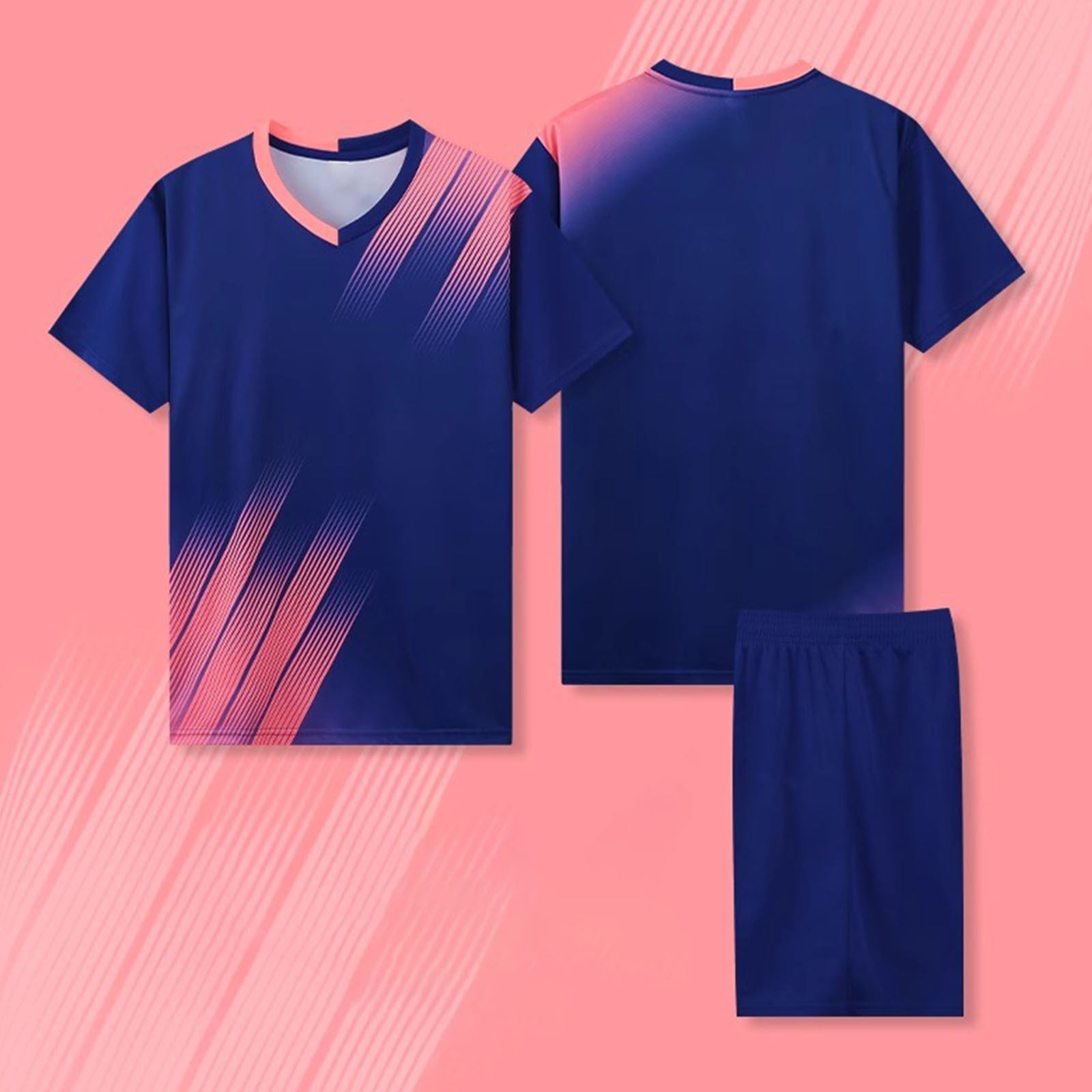 NAISIBABY Boys Athletic Shorts Set Performance T-Shirt Sports Basketball Shorts Activewear Outfit 2-Piece Blue 4-5T