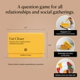 thumbnail image 5 of Intelligent Change Get Closer Social Bonding Card Game, Conversation Starters with Fun Questions & Activities, Talking Games for Adults, Icebreaker Game with 100 Question Cards, 5 of 5