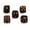 Gold, variant on 5Pcs 1.8cm Resin Skeleton Dice Set, 6-Sided for Board Game, Restaurant Bar Tabletop Decorative Dice