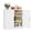White&36.5-inch High, variant on STANI Freestanding Storage Cabinet with 4 Adjustable Shelves and Legs, Metal/Alloy Steel, for Cupboard/Dining Room/Bathroom/Living Room/Office/Laundry Room (White, 61"H)