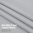 Insulated Linen Blackout Curtains 72 Inch Long for Bedroom, Grommet