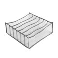 thumbnail image 2 of CNKOO 3pcs Folding Drawer Storage Box Compartmental Wardrobe Storage Box Suitable For Underwear  Bras And Socks, 2 of 9