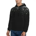 thumbnail image 3 of Wukai Silver Glitter1 Print Men Hoodies Fleece Sweatshirts Long Sleeve Sweaters Pullover Fall Outfits Winter Clothes-4X-Large, 3 of 7