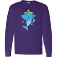 thumbnail image 3 of Inktastic Pirate Shark, Cute Shark, Little Shark, Blue Shark Long Sleeve T-Shirt, 3 of 5
