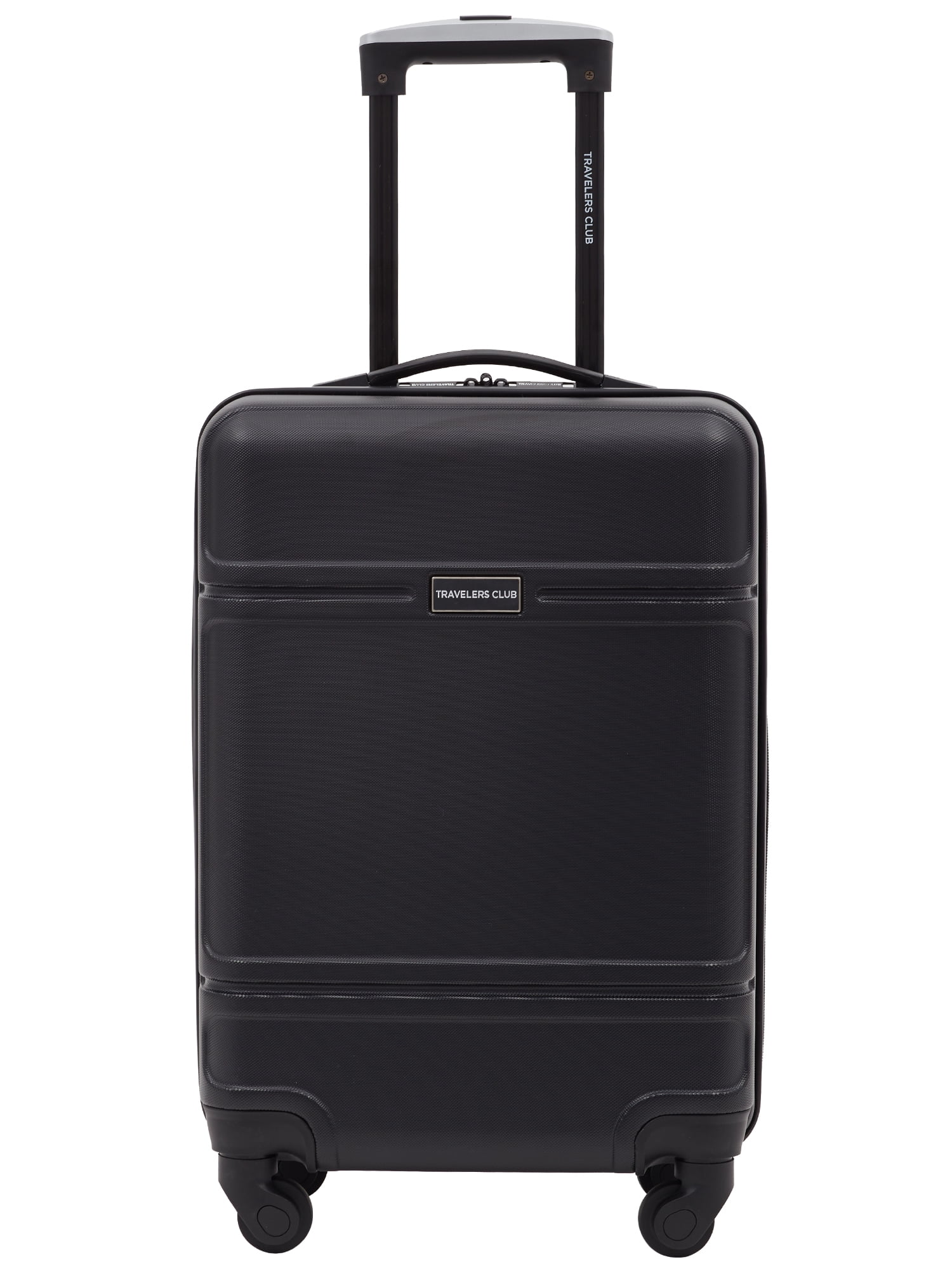 Travelers Club 20" Skyline rolling hard case carryon luggage Black