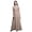 Light Gray, variant on Bimba Damask Women Round Neck Printed Evening Party Dress Sleeveless Gown-Large
