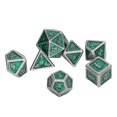 thumbnail image 1 of Juego de Dados Poliédricos de 7 Piezas Dados de Juego de Mesa de Dados de Varios Lados de Metal para Fiesta de Juegos ANGGREK Otros, 1 of 8