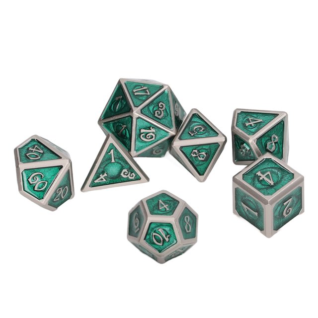 Juego de Dados Poliédricos de 7 Piezas Dados de Juego de Mesa de Dados de Varios Lados de Metal para Fiesta de Juegos ANGGREK Otros