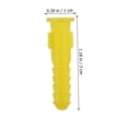 thumbnail image 3 of unbranded 100Ud Anclajes Plásticos Para Pared Con Antirotación Y Tornillos Amarillos, 3 of 6