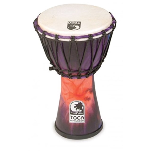 Toca SFDJ-7WP Freestyle Corde Réglée 7 Pouces Djembe - Finition Bois Violet