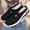 Black, variant on Women Knit Mules Summer Trendy Closed Toe Breathable Comfortable Backless Sneakers Lightweight Soft Sole Mesh Slides for Walking Gray 7.5