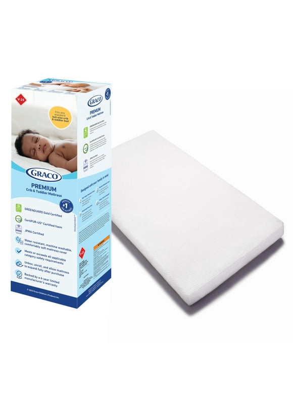 Graco Premium Foam Crib & Toddler Mattress in a Box