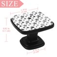 thumbnail image 4 of 4 Pcs Square Cabinet Handle Cupboard Knob Drawer Pulls Handle Black Stars Drawer Knobs with Screws Furniture Decoration, 4 of 7