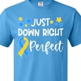 thumbnail image 4 of Inktastic Just Down Right Perfect Down Syndrome Awareness Ribbon T-Shirt, 4 of 5