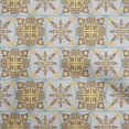 thumbnail image 1 of oneOone Georgette Viscose Brown Fabric Asian Tile Traditional Sewing Craft Projects Fabric Prints By Yard 42 Inch Wide, 1 of 4