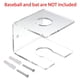 thumbnail image 3 of Wosthever Caja de béisbol acrílica de 3,94 pulgadas de calidad, caja transparente para pelota de tenis de Golf, soporte para caja de Almacenamiento y organización del hogar, 3 of 6