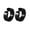 Black, variant on Men Women Steel Round Small Non Piercing Ear Clip Ear Cuff Clip Jewelry