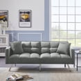 thumbnail image 2 of Wulawindy FUTON SOFA SLEEPER VELVET WITH 2 PILLOWS, 2 of 6